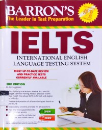 Image of Barron's The Leader in Test Preparation : IELTS International English Language Testing System
